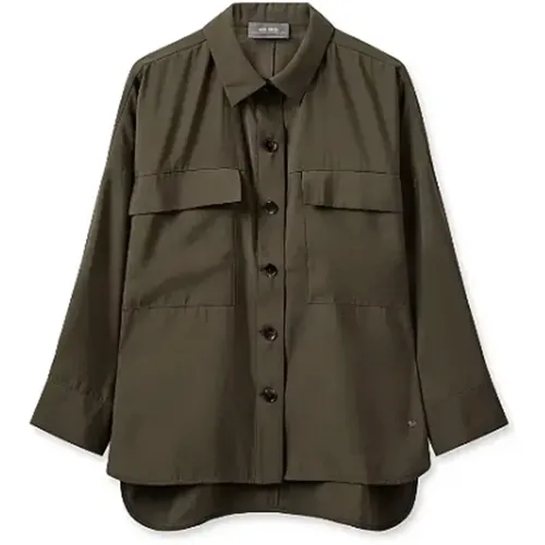 Utility-inspired oversized shirt with chest pockets , female, Sizes: M - MOS MOSH - Modalova