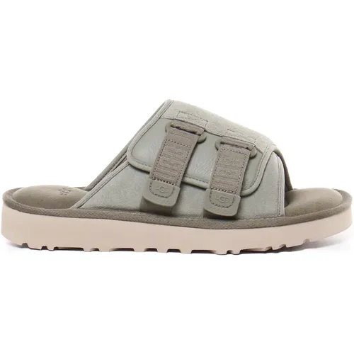 Suede Sandals Sage Grey Polyester Lining , male, Sizes: 7 UK, 10 UK, 9 UK, 8 UK, 11 UK - Ugg - Modalova