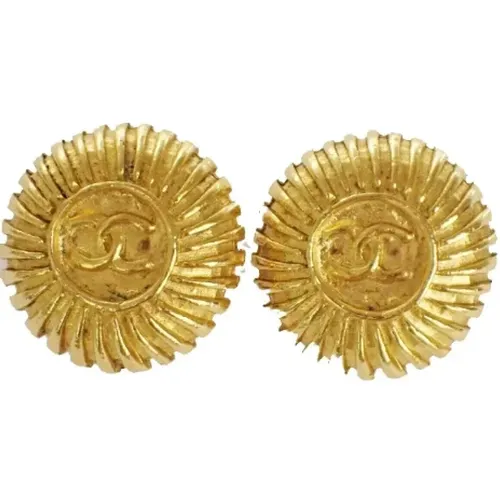 Pre-owned Metal earrings , female, Sizes: ONE SIZE - Chanel Vintage - Modalova