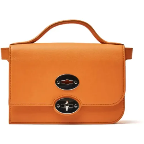 Ella Tasche aus Orangem Leder - Zanellato - Modalova