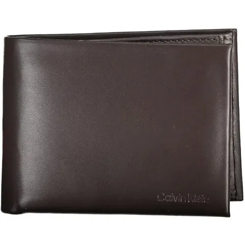 Wallets & Cardholders, male, , Size: ONE SIZE Luxury Leather Wallet with Multiple Compartments - Calvin Klein - Modalova