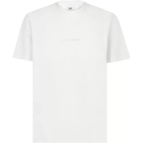 Weißes Matrosen Grafik T-Shirt - C.P. Company - Modalova
