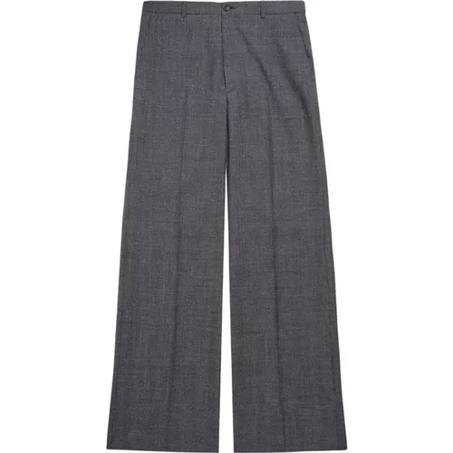 Plaid Wide-Leg Trousers , female, Sizes: S - Balenciaga - Modalova