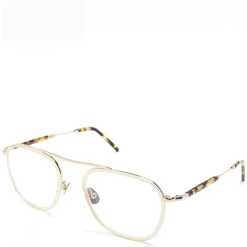 Glasses, unisex, , Size: 53 MM Fanagle OPT Citron Tortoise Gold Optical Frame - Moscot - Modalova