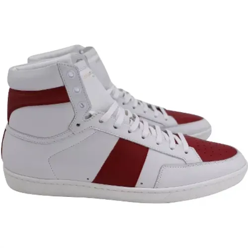 Pre-owned Sneakers, male, , Size: 10 US Pre-owned Leather sneakers - Yves Saint Laurent Vintage - Modalova