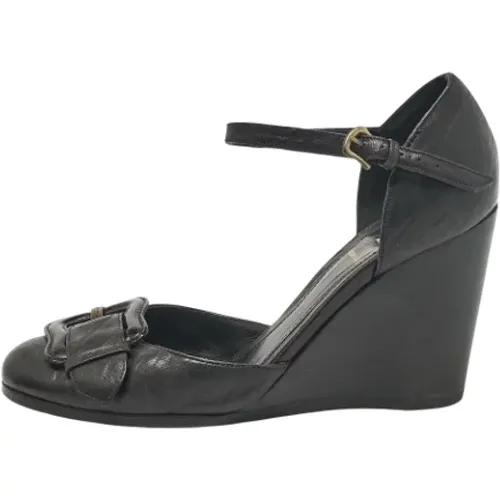 Pre-owned Leather heels , female, Sizes: 3 1/2 UK - Fendi Vintage - Modalova