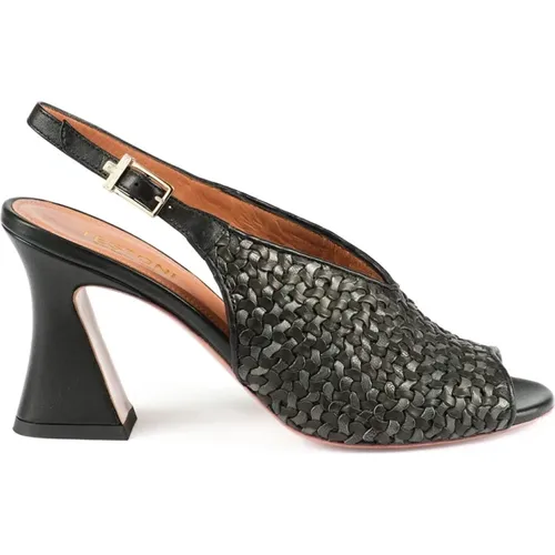 Gewebter Kalb Peep-Toe Sandale - Testoni - Modalova