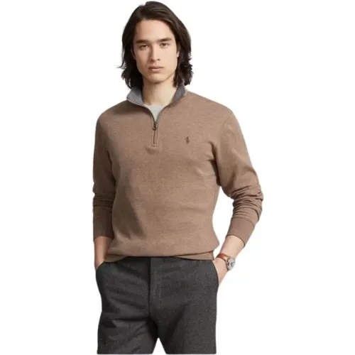 Herren Halb-Zip Pullover , Herren, Größe: XL - Polo Ralph Lauren - Modalova
