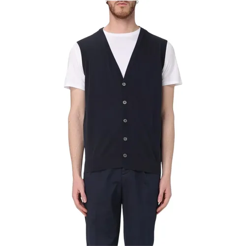 Vests, male, , Size: XL V-Neck Suit Vest - Drumohr - Modalova