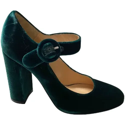 Pre-owned Pumps, female, , Size: 5 US Pre-owned Velvet heels - Gianvito Rossi Pre-owned - Modalova