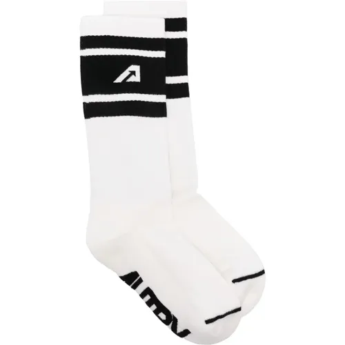 Socks, unisex, , Size: L Cotton Long Socks with Ribbed Cuff - Autry - Modalova