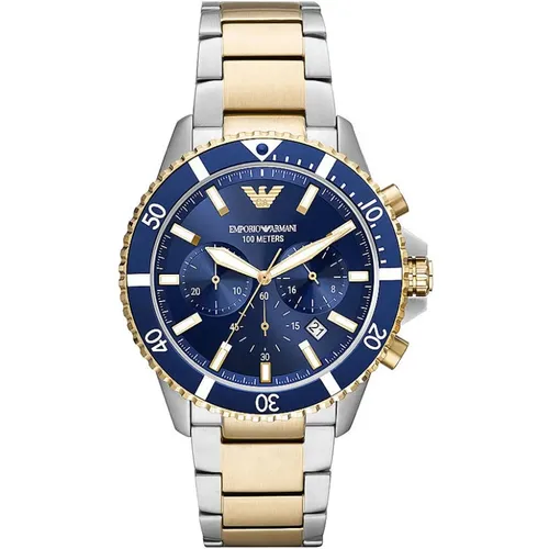 Ar11362 - Men's Chronograph Watch , male, Sizes: ONE SIZE - Emporio Armani - Modalova