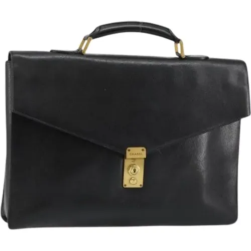 Pre-owned Handbags, male, , Size: ONE SIZE Pre-owned Vintage Lock Briefcase - Chanel Vintage - Modalova