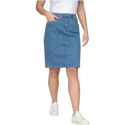 Denim Skirts , Damen, Größe: L - 2-Biz - Modalova