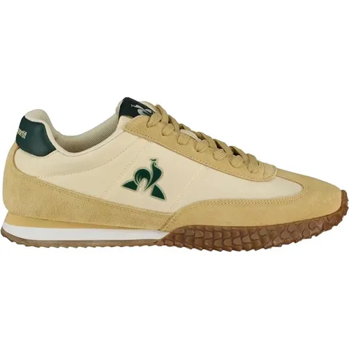 Sneakers, male, , Size: 8 US Beige Casual Textile Sneakers for Men - Le Coq Sportif - Modalova