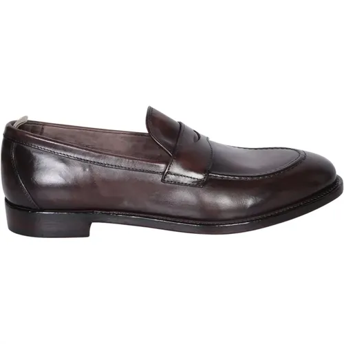 Loafers, male, , Size: 8 US Leather Loafer Shoes - Officine Creative - Modalova