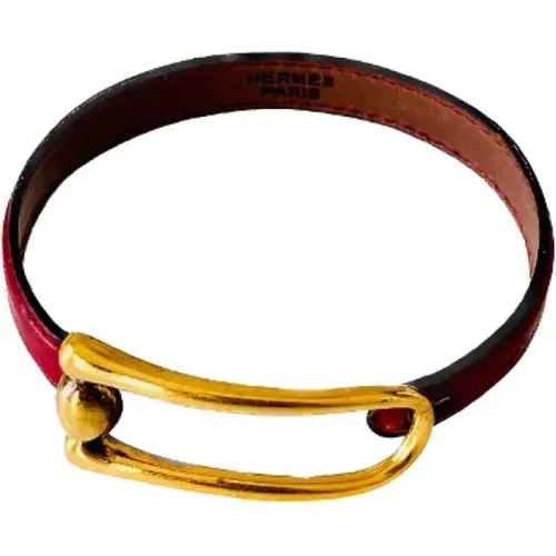 Pre-owned Jewellery, female, , Size: ONE SIZE Pre-owned Leather bracelets - Hermès Vintage - Modalova