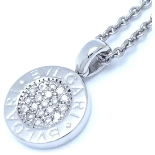 Pre-owned Jewellery, female, , Size: ONE SIZE Pre-owned White Gold necklaces - Bvlgari Vintage - Modalova