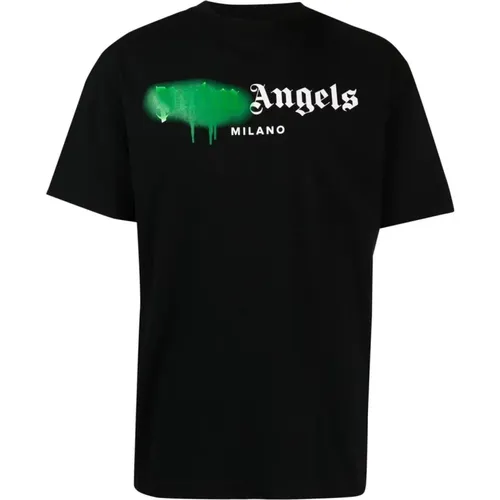 Logo-T-Shirt , Herren, Größe: XL - Palm Angels - Modalova