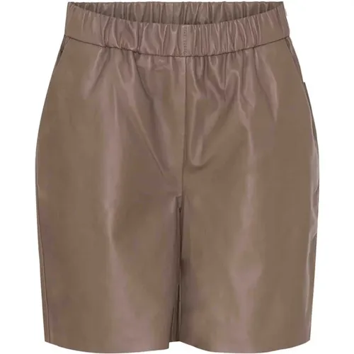 Lockere Leder Shorts Taupe BTFCPH - BTFCPH - Modalova