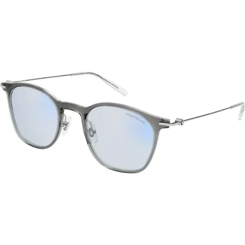 Sunglasses, unisex, , Size: 49 MM Photochromic Sunglasses: Blue Light Reduction - Montblanc - Modalova