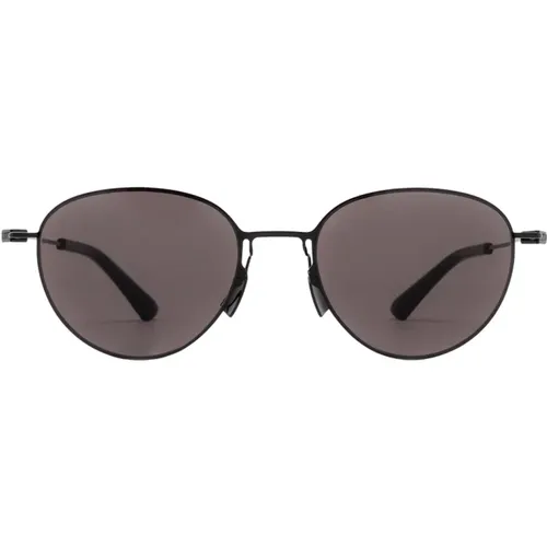 Ovales Metallgestell Unisex Sonnenbrille - Bottega Veneta - Modalova