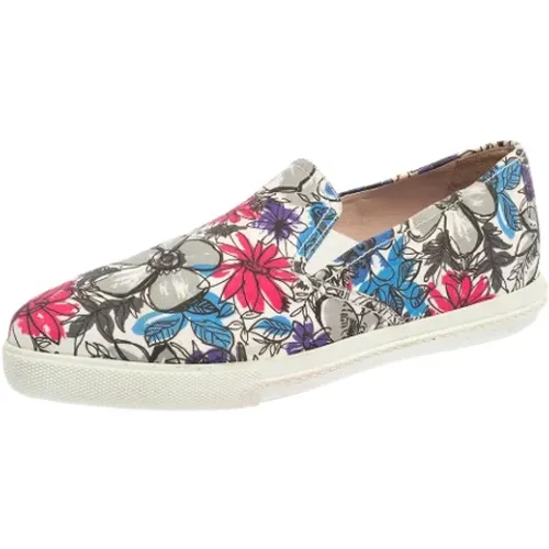 Pre-owned Canvas flats , female, Sizes: 5 UK - Miu Miu Pre-owned - Modalova