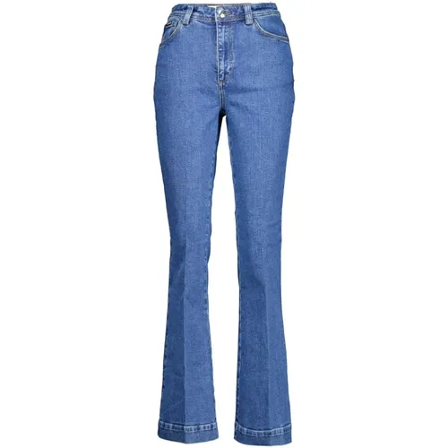 Stilvolle Jessica Kyoto Blaue Flared Jeans , Damen, Größe: W30 - MOS MOSH - Modalova