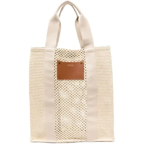Tote Bag with Woven Design , female, Sizes: ONE SIZE - Isabel marant - Modalova