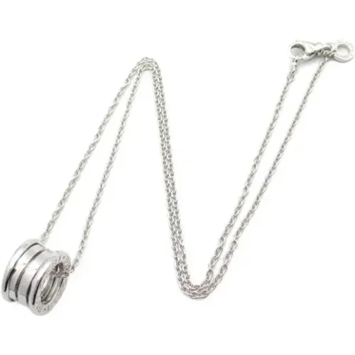 Pre-owned Jewellery, female, , Size: ONE SIZE Pre-owned White Gold necklaces - Bvlgari Vintage - Modalova