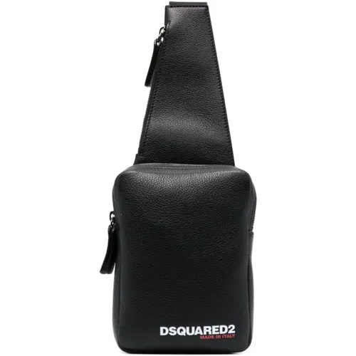 Crossbody Messenger Bag , male, Sizes: ONE SIZE - Dsquared2 - Modalova