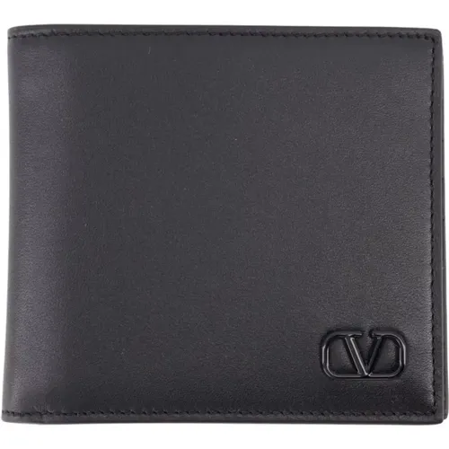 VLogo Leather Wallet , male, Sizes: ONE SIZE - Valentino Garavani - Modalova