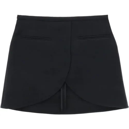 Courreges Ellipse Twill Mini Skirt In , female, Sizes: XS, S, 2XS - Courrèges - Modalova