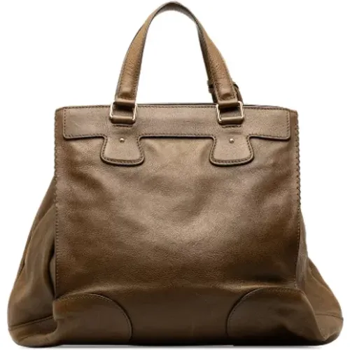 Pre-owned Tote Bags, female, , Size: ONE SIZE Pre-owned Leather handbags - Celine Vintage - Modalova