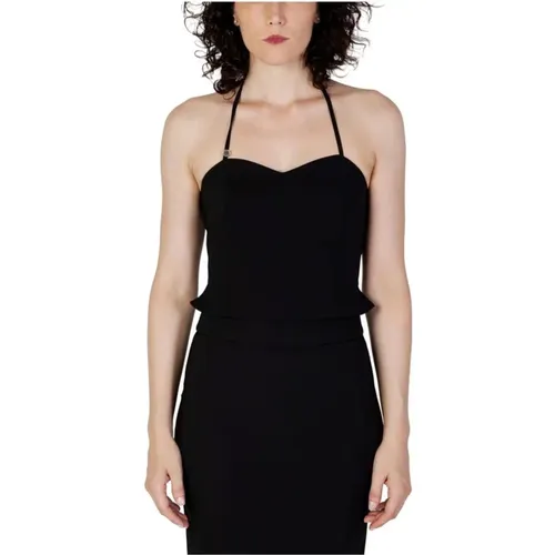 Sleeveless Tops, female, , Size: S Halter Neck Pencil Dress - RINASCIMENTO - Modalova