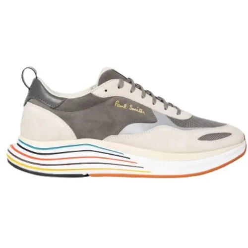 Sneakers, male, , Size: 7 US Grey Suede Stylish Trainers - PS By Paul Smith - Modalova