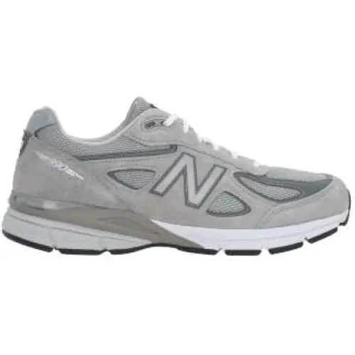 Grey Suede Low-Top Sneakers , male, Sizes: 9 1/2 UK, 7 1/2 UK, 11 UK, 8 1/2 UK, 6 1/2 UK, 10 UK, 7 UK, 12 UK, 9 UK - New Balance - Modalova
