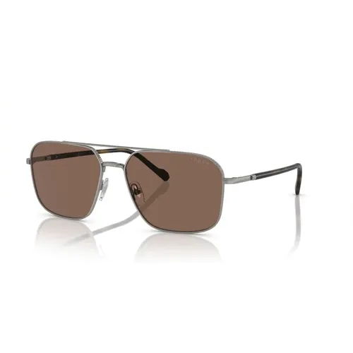 Gunmetal/Dark Sunglasses , male, Sizes: 59 MM - Vogue - Modalova