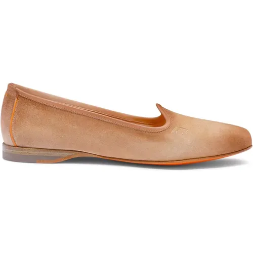 Classic Leather Loafers , female, Sizes: 7 UK, 4 UK, 6 UK - Santoni - Modalova