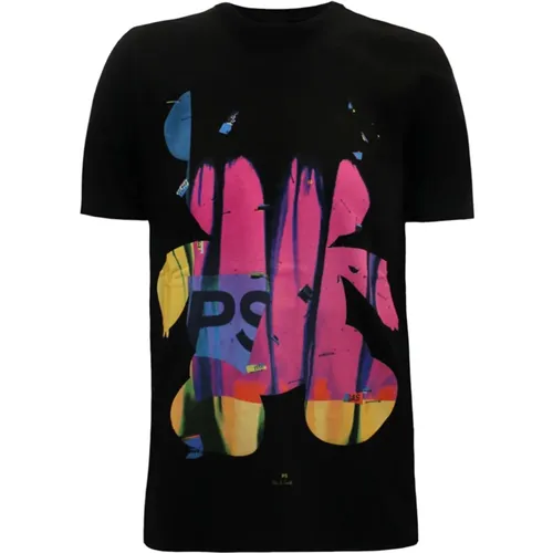 Teddy T-Shirt Slim Fit Casual Style , male, Sizes: M, S - PS By Paul Smith - Modalova