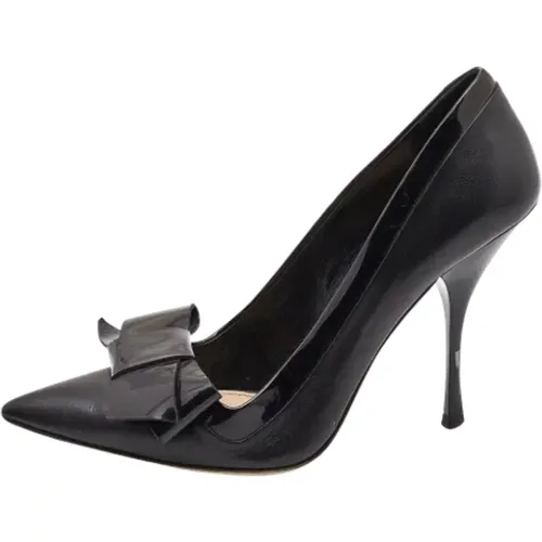 Pre-owned Leather heels , female, Sizes: 4 UK - Miu Miu Pre-owned - Modalova