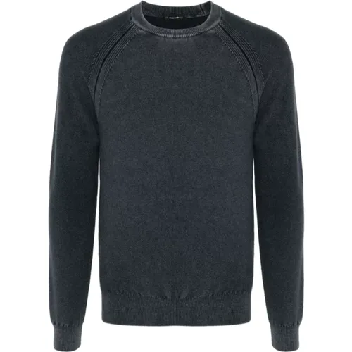 Navy Blauer Kaschmir Strickpullover , Herren, Größe: M - Jacob Cohën - Modalova