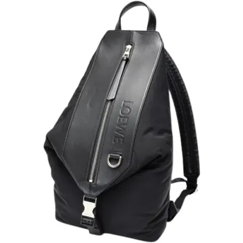 Pre-owned Backpacks, male, , Size: ONE SIZE Pre-owned Nylon Backpack - Loewe Pre-owned - Modalova