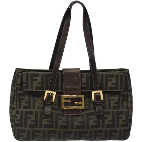 Pre-owned Tote Bags, female, , Size: ONE SIZE Pre-owned Canvas fendi-bags - Fendi Vintage - Modalova