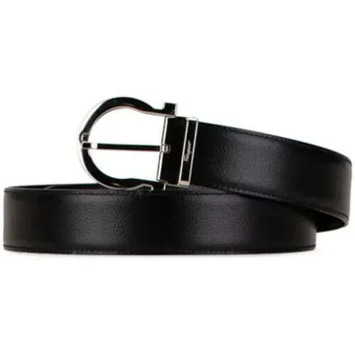 Pre-owned Belts, male, , Size: ONE SIZE Pre-owned Leather belts - Salvatore Ferragamo Pre-owned - Modalova