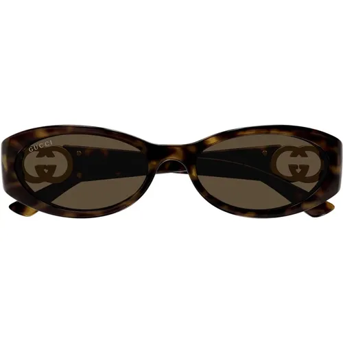 Vintage Mandelförmige Sonnenbrille Gg1660S , unisex, Größe: 54 MM - Gucci - Modalova