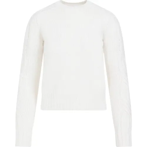 Weißer Cashmere Pullover Sweater , Damen, Größe: XS - Max Mara - Modalova