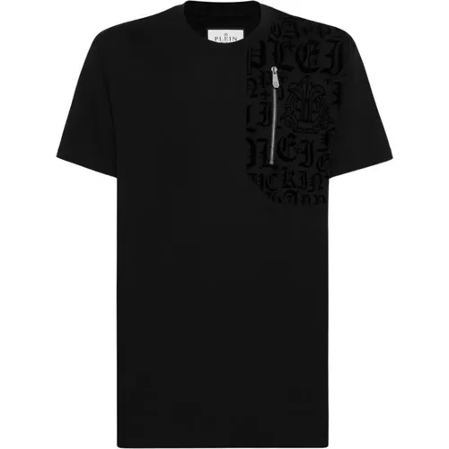 Grafik T-Shirt , Herren, Größe: L - Philipp Plein - Modalova