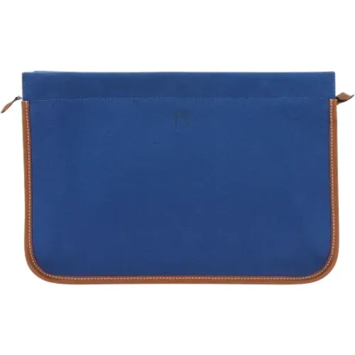 Pre-owned Canvas clutches , female, Sizes: ONE SIZE - Hermès Vintage - Modalova