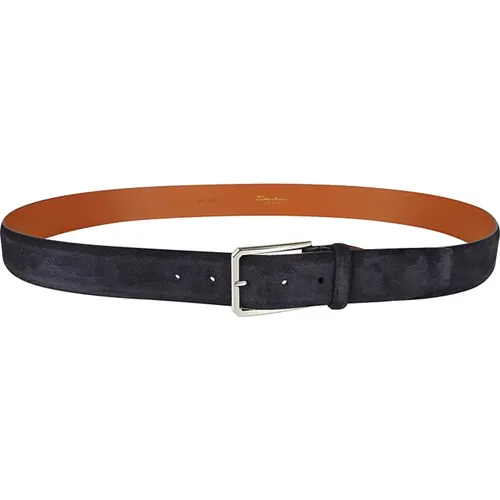 Belts, male, , Size: 105 CM Cintralock Regular H.40 Belt - Santoni - Modalova